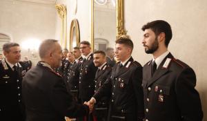 Il generale Enrico Scandone in visita al Comando provinciale dei carabinieri di Parma