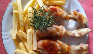 Cosce di pollo al miele e senape