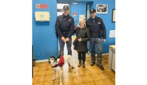 La cagnetta Luna torna a casa grazie alla Polfer