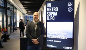 Inaugurata al Cubo la mostra di Alessandro Dondi "Un metro sopra il Po"