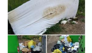 Discarica a cielo aperto in via Pasubio: materasso abbandonato e montagne di rifiuti