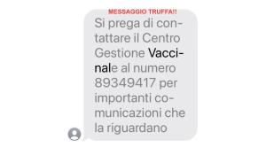 Sms truffa Usl di Parma