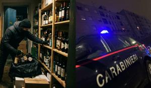 Parma: si intrufola nel magazzino di un bar del centro e ruba diverse bottiglie di liquori. Identificato dai carabinieri che lo riconosco dai filmati di sorveglianza