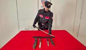 Blitz dei Carabinieri a Parma: locali non a norma, katana sequestrata e cinque denunce