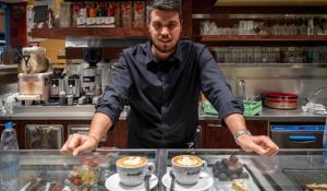 Il cappuccino artistico di Andrea in gara a Milano per il campionato italiano di Latte art