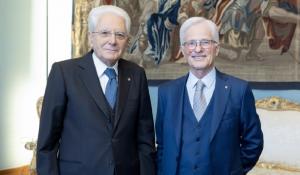 Elio Giovati e i Maestri del lavoro dal presidente Mattarella