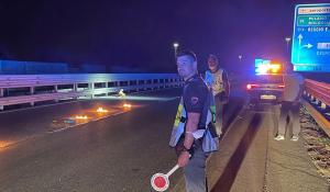 Quattro auto tamponano sulla tangenziale nord, due feriti