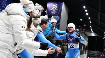 Olimpiadi, piovono medaglie per l'Italia: bronzo anche nello slittino con Fischnaller