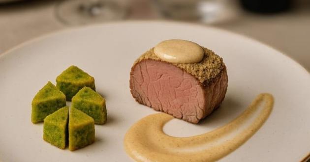 Filetto di vitello in crosta di erbe e Parmigiano