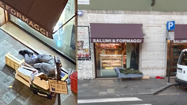 Foto scattata stamattina in via Garibaldi