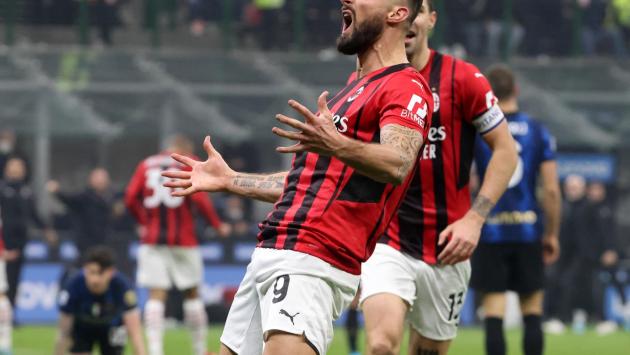 Giroud ribalta il derby: il Milan batte l'Inter 2-1