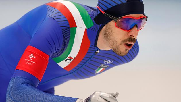 Pattinaggio velocità 10.000 metri: bronzo per Davide Ghiotto