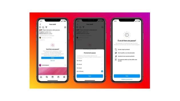 Instagram lancia 'Prenditi una pausa' per uscire dall'app