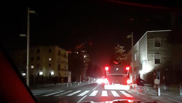 Via Trento al buio
