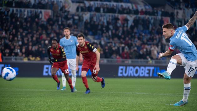 Lazio-Venezia 1-0:  un rigore di Immobile porta la squadra di Sarri al quinto posto 