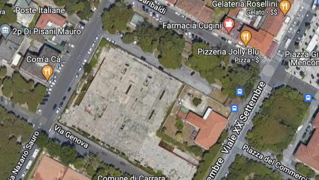 Dopo 15 anni di degrado, l'area dell'ex hotel Mediterraneo di Marina di Carrara, hotel di tanti parmigiani, diventerà un parco