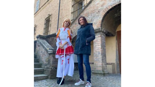 La guerriera cosplayer alla conquista  della Rocca