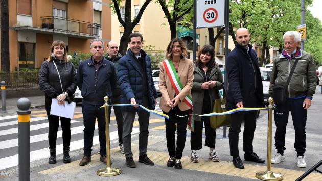 Il quartiere Montanara zona 30. Inaugurata in mattinata la nuova viabilità a misura di pedone e due ruote