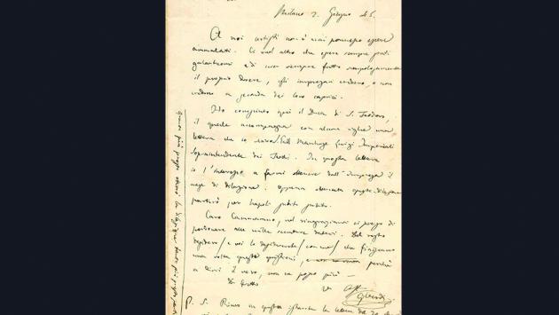 Due nuovi autografi di Giuseppe Verdi per l’Istituto Nazionale di Studi Verdiani
