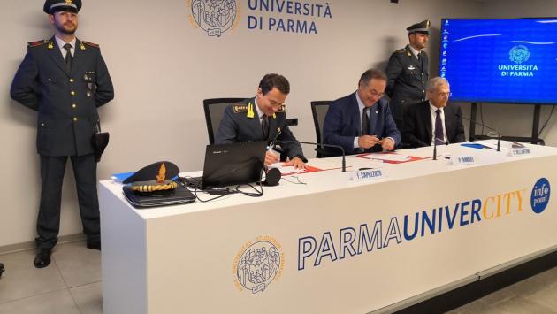 Siglato il protocollo d’intesa tra l’Università degli studi di Parma e il comando provinciale della guardia di finanza per il monitoraggio e il controllo delle misure di sostegno economico, di finanzi