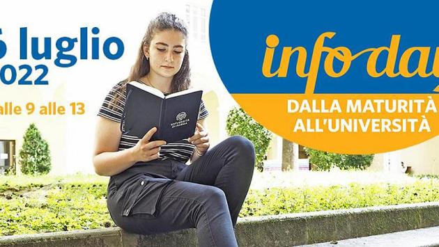 Domani torna in presenza l’Infoday “Dalla maturità all'Università”