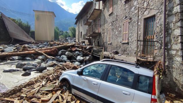Bomba d'acqua nel Bresciano: sindaco, 'qui e' il disastro'