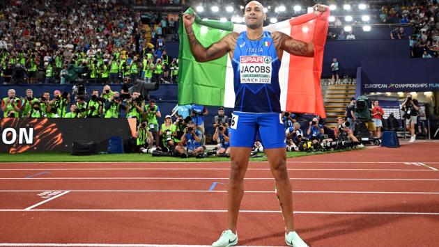 Europei di atletica, Jacobs, 100 metri d'oro