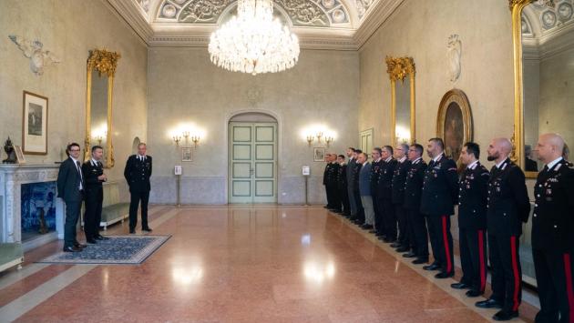 Il primo cittadino in visita ufficiale ai carabinieri 