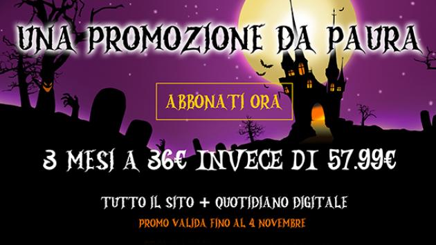 Promo Halloween: abbonamento digitale alla Gazzetta per 3 mesi a soli 36 euro