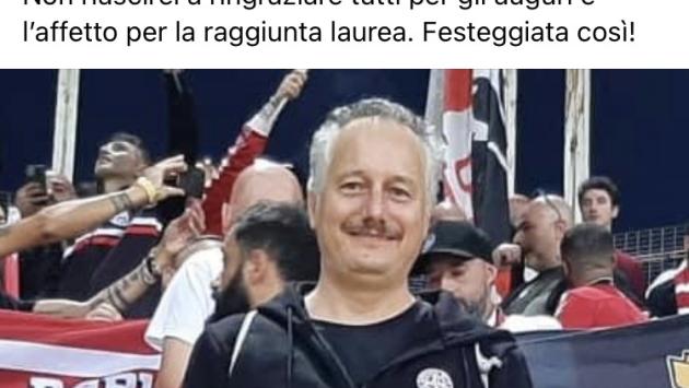 C'e' la partita del Bari, si laurea online in autogrill prima di arrivare al Tardini