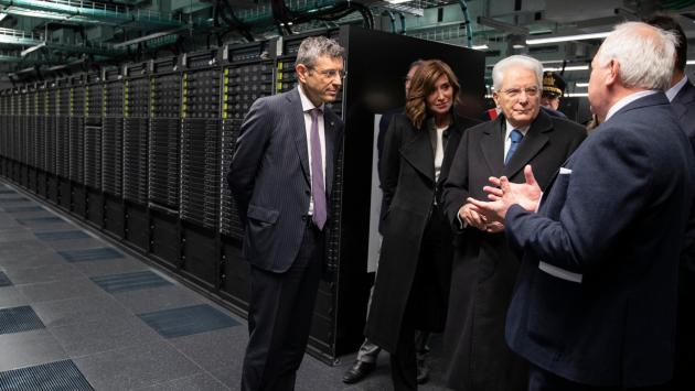 Bologna, il presidente Mattarella inaugura il supercomputer Leonardo