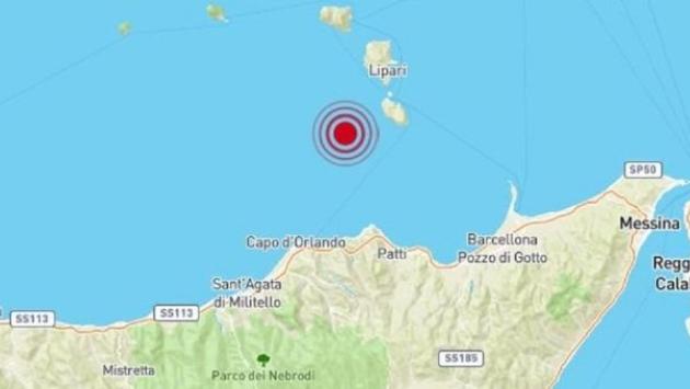 Terremoti: scossa  di 4.6 al  largo  delle Eolie, avvertita a Messina 