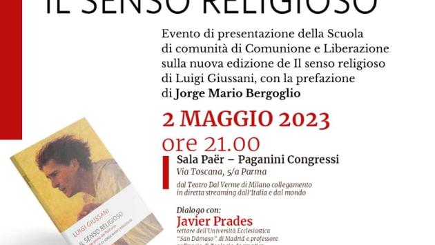"Il Senso religioso", la nuova edizione del libro di don Giussani al centro della serata di martedì 2 aprile al  Paganini Congressi