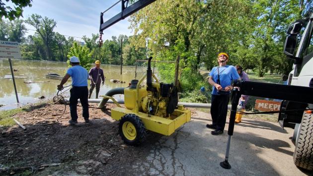 Emergenza maltempo in Emilia Romagna, al lavoro anche una squadra della Bonifica parmense