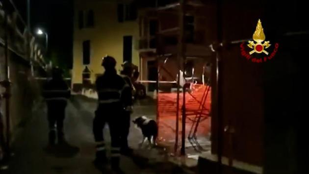 Palazzina crollata a Moneglia, 7 sfollati: chiuse via Cavour, via Mazzini e piazza Cavour