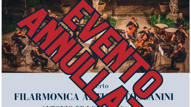 Filarmonica Toscanini a Montechiarugolo: annullato il concerto del 24 maggio 