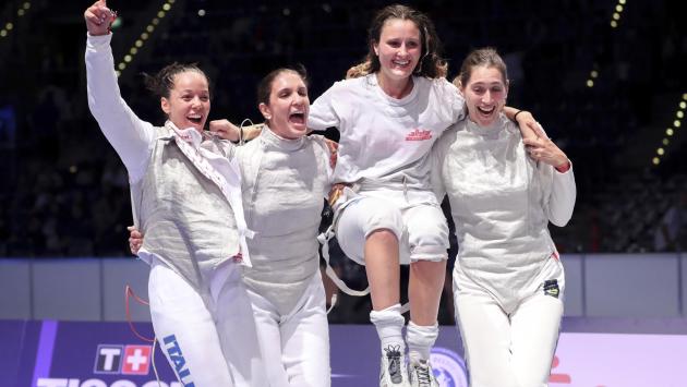 Poker azzurro nel Fioretto femminile
