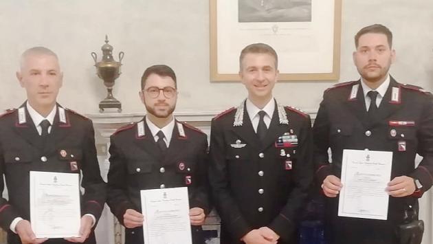 Carabinieri di Busseto e Fidenza: tre elogi per una donna salvata 