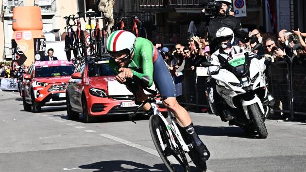 Mondiali di Glasgow: Ganna argento nella cronometro. Oro  a Evenepoel