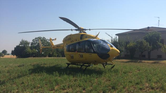 Incidente a Schia: motociclista portato al Maggiore in elicottero 