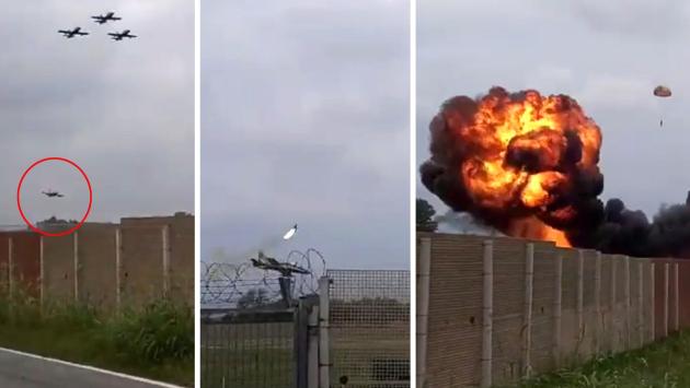 Un jet delle Frecce Tricolori si schianta vicino all'aeroporto di Caselle: il pilota si salva usando il paracadute, ma a terra muore una bimba di 5 anni. Il pilota: "Ho un problema al motore"