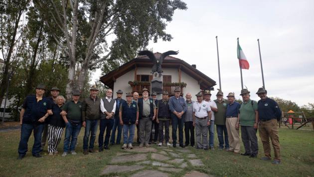 Penne nere riunite per celebrare il  patrono Maurizio