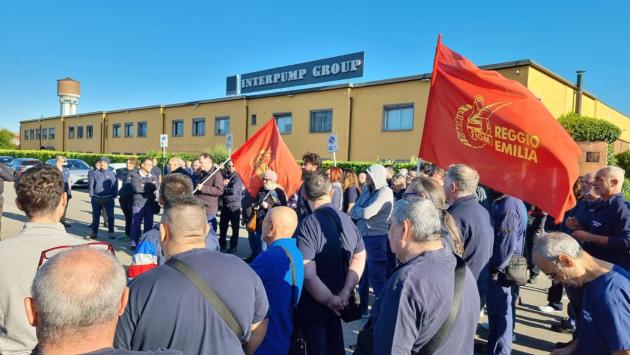 Sanzione a un sindacalista: sciopero all'Interpump di Calerno