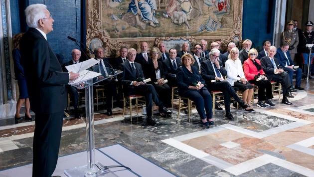Cavalieri del Lavoro, consegnate al Quirinale le onorificenze