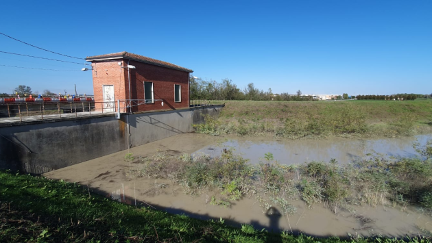 Bonifica parmense operativa e situazione sotto controllo. colmo di piena dell'Enza a Sorbolo Mezzani: 10,78 metri