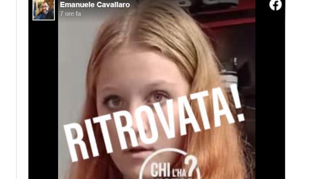  E' tornata a casa la  13enne di Rubiera che era scomparsa. Il caso era finito anche sul sito di "Chi l'ha visto?"