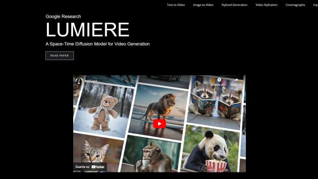  Google svela Lumiere, l'IA che crea video realistici da foto