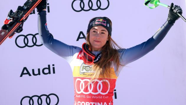 Goggia tradita dal vento: ancora terza nella libera di Cortina