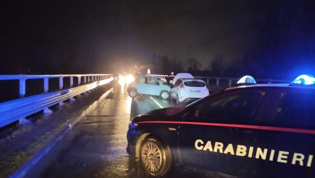 Incidente stradale con 4 feriti
