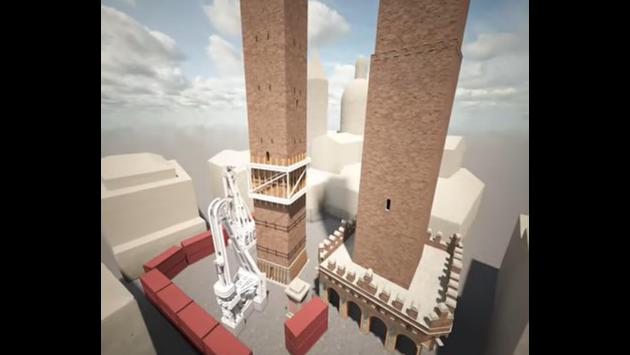 Bologna, la torre Garisenda a rischio crollo, verrà "salvata" usando i tralicci della torre di Pisa 